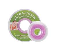 faruijie Colourful Elastic Power Chain for Braces Dental Orthodontic Powerchains 3 Sizes Ortho Rubber Band(Long,Purple 28#)