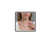 Faruodis Pearl Pendant Necklace Minimalist 7 Faux Pearl Necklace Chain Jewelry for Women (Gold)