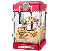 FARUTA Small Fully Automatic Popcorn Popper Maker, Commercial and Household Popcorn Machine, for Kids Parties Home Cinema,Red