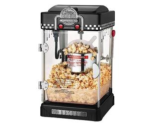 FARUTA Small Fully Automatic Popcorn Popper Maker, Commercial and Household Popcorn Machine, for Kids Parties Home Cinema,Black