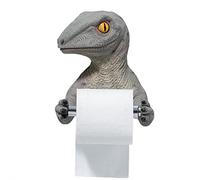 Faruxue 3D Dinosaur Roll Paper Holder - Wall-Mounted Toilet Paper Rack Lifelike Dinosaur Design Roll Paper Holder for Toilet Bathroom