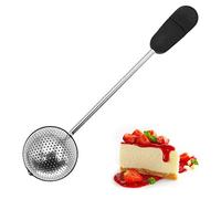 Faruxue Dusting Wand, Flour Duster for Baking, Stainless Steel Powdered Sugar Shaker Duster Ball Flour Sifter Powder Duster Baking Powder Sifters Baking Tools for Sugar, Flour and Spices