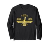 Farvahar Iran Persian Wisdom Zoroastrian Symbol Iranian Gift Long Sleeve T-Shirt