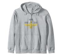 Farvahar Iran Persian Wisdom Zoroastrian Symbol Iranian Gift Zip Hoodie