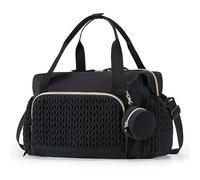 FARYODI Baby Changing Bags, Multifunctional Changing Bag for Mum, Large Nappy Bag with Adjustable Shoulder Strap, Separate Dummy Compartment, for On the Go, Travel & Beach, black