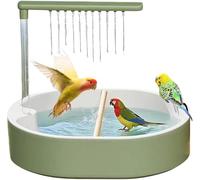 FARYODI Bird Bath, Bird Shower, Budgie, Budgie Shower, Waterfall Exit, Non-Slip Design, Pond Fountain for Cage Accessories, Bath Fun for Lovebirds, Cockatiels