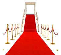 FARYODI Red Carpet Runner Event Rug Wedding Rug 1 x 5 m Long VIP Event Red Carpet Non-Slip Red Carpet Reception Rug for Wedding Thanksgiving Outdoor Accessories