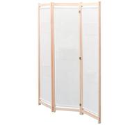 Fasba 3-Panel Room Divider - Stylish Privacy Screen with Fabric & Wood Frame, Cream, 120x170x4 cm Model42975