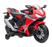 Fasba 6V Kids Motorcycle w/Music, Training Wheels - Red