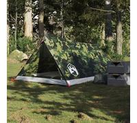 Fasba Camouflage Camping Tent 2 Person, A-Frame with E-Port & Waterproof Design - 212x132x90 cm Model4009626