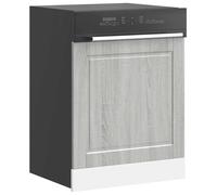 Fasba Dishwasher Panel Protector - Engineered Wood, Grey Sonoma, 60 x 1.5 x 67 cm, Porto Range Mode854143
