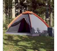 Fasba Dome Camping Tent for 4 Persons - Grey and Orange, 185T Polyester with PU Coating, 240 x 210 x 126/132 cm Mode94764