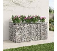 Fasba Gabion Raised Bed 2 pcs 200 x 100 x 100 cm Galvanised Steel 3422226