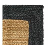 Fasba Large Modern Jute Rug - Indoor Area Rug with Contemporary Design, Machine Washable, Natural Fiber, 8x10 Feet Model42010687