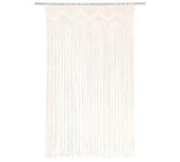 Fasba Macrame String Curtain, Cotton Door Curtain, Cream 140x240cm, Room Divider for Home Decoration 133908