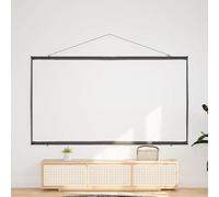 Fasba Projection Screen, Matte White 100% Polyester with Iron Housing, Portable Wall-Hanging for Classroom, Home Theater, Conference Room Presentations 4101030
