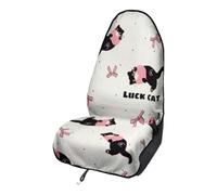 Fasbuy Microfiber Car Seat Covers Towel Sweat (Black cat,75x147cm)