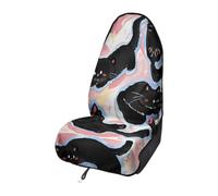 Fasbuy Microfiber Car Seat Covers Towel Sweat (Black cat,75x147cm)