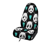 Fasbuy Microfiber Car Seat Covers Towel Sweat (Black panda,75x147cm)