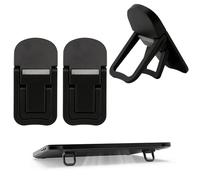 Fascetta 2pcs Portable Keyboard Stand PC Laptop Feet Dual Tilt Angle Adjustment Notebook Riser Self-Adhesive Invisible Computer Kickstand Foldable Mini Tilted Keyboard Stand for Desk