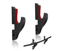 Fascetta Sword Wall Mount 1-Tier Padded Hook Katana Holder Wood Sword Display Hanger Adjustable Sword Stand for All Samurai Sword Light Saber Cosplay Blade Tanjirou Demon Slayer Weapon Rack(Black)