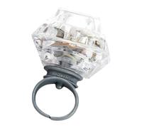 Fascette per dita illuminate a LED - Giocattolo in ABS da 5 cm e 3,5 cm di diametro | Anelli feste lampeggianti con bagliore che cambia colore, per compleanni, abiti da festival | Event