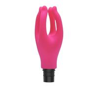 Fascia Massage Gun Replacement Head With 3 Ended Design - Electric Body Muscle Massager Attachment, Handheld (Red, 18-19mm)