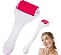 Fascia Muscle Roller Portable, 2 Pcs Silicone Manual Cellulite Massager Face Muscle Roller for Muscles Relief, Face Sculpting, Neck, Arm, Leg, Body Roller Deep Tissue Massage Stick Tools