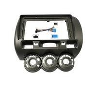 Fascia Panel 9 Inch 2 Din Car Stereo Fascia DVD Panel Bezel Frame Installation Trim Left/right Wheel For Fit For City For Jazz 2006 Fascias Frame(Right driving-cable)