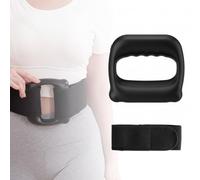 Fascia Ring, Hands-Free Electric Massagers with Adjustable Belt, 3 Vibration Modes for Full Body Massage, Portable Muscle Relaxation for Neck, Back, Stomach, Black, Décor de Printemps