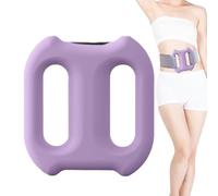 Fascial Ring, Multifunctional Fascial Ring Massager, 5 Speeds Fascia Rings Made of Silicone, Full Body Fat Burning and Forming, Cable Free Massager with Adjustable Strap for Men & Women (Purple)