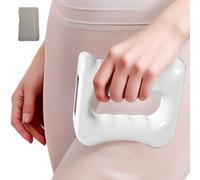 Fascial Ring Vibrator Massager - 5 Gear Release Massage Ring with 1800mAh Battery, 215.5g | 13.8x12.6x4.1cm Handheld Leg Massager Lymphatic Tool for Neck Shoulder Back Leg