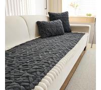 FASCINATDECO Sofa Covers 1 2 3 4 Seater Non Slip Sofa Slipcovers Super Soft Fluffy & Cozy Jacquard Tufted Sofa Cushion Covers Pet Couch Covers Sofa Protectors from Pets/Kids/Dogs (Grey, 70x90cm)