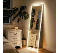 Fascinate Curved Full Length Illuminated Hollywood Mirror 160X50Cm