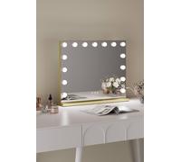 Fascinate Hollywood Vanity Makeup Mirror 15 Dimmable LED Magnified Large 58x48cm Gold Gift | Size: 58x48 cm Fascinate Gold 58x48 cm