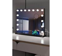 Fascinate Hollywood Vanity Mirror 15 Dimmable LED Beauty Cosmetic Makeup Black Gift Fascinate Black