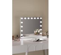 Fascinate Hollywood Vanity Mirror 15 Dimmable LED Magnified Beauty Makeupmirror in White Fascinate White