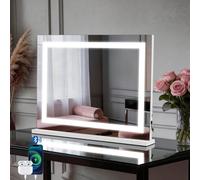 Fascinate Hollywood Vanity Mirror Dimmable Modern Strip Led Large 58X46Cm With Bluetooth