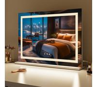 Fascinate Hollywood Vanity Mirror Xtra Large 18 Dimmable Led 80X60Cm Modern Stylishfascinate