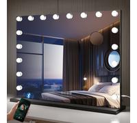 Fascinate Hollywood Vanity Mirror Xtra Large 18 Dimmable Led Bluetooth, Dual Usb, 80X58Cm