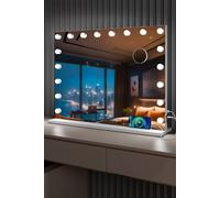 Fascinate Hollywood Vanity Mirror Xtra Large 18 Led Dimmable Beauty Cosmetic Makeup In White White One Size