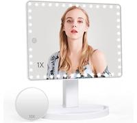 FASCINATE Large Rechargeable Makeup Vanity Mirror with 45 LED Lights