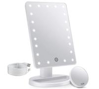 Fascinate Portable Makeup Vanity Mirror With Lights And Detachable 10X Magnification