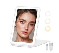 Fascinate Portable Usb Vanity Mirror With 3 Colour 72 Led Lighting, Touch Sensor Dimming