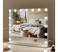 Fascinate Pro-Studio Hollywood Mirror 15 Led White Tempered Glass Usb-C Charging Bathroom & Vanity Mirror Wall Mounted 58X48Cm