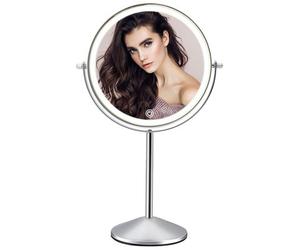 Fascinate Rechargeable 20Cm Lighted Makeup Mirror With 3 Colour Lights, 1X/10X Magnification, Touch Dimming, 360 Degrees Rotation