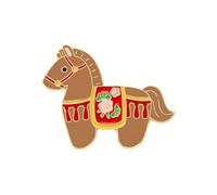 Fascinating Animal Themed Brooch Featuring a Playful Horse Design Stylish Clothing Accessory Great for Special Days Secure Dress Clip