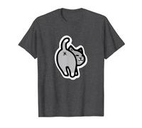 Fascinating cat buthole T-Shirt, Men, Dark Heather Grey, 4X-Large