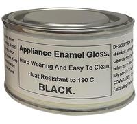 Fascinating Finishes Ltd 1 x 150ml Black Gloss Fridge, Cooker And Appliance Enamel Paint. Heat Resistant