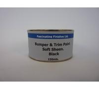 Fascinating Finishes Ltd 1 x 150ml Black Soft Sheen Bumper, Trim & Plastic Paint